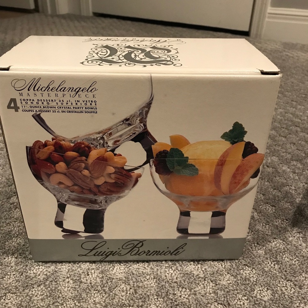 New crystal party bowls